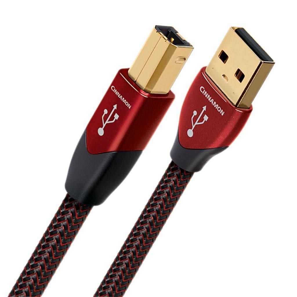 AudioQuest Cinnamon USB A to USB B Digital Audio Cable - High-Quality USB 2.0 Cable for DAC, Audio Interface & Hi-Fi Systems - Perfect for Home Studio, Professional Recording & Audiophile Setups
