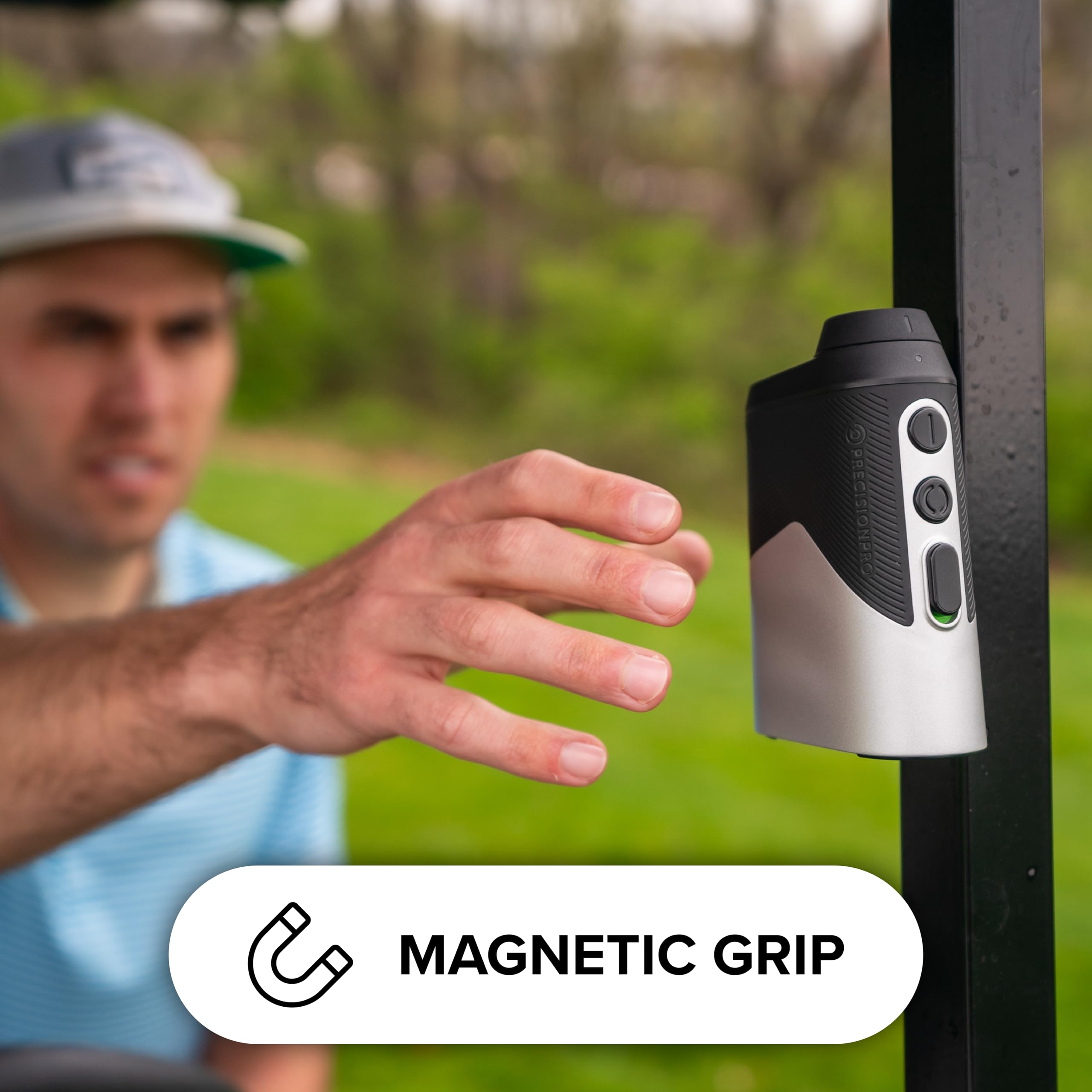 Precision Pro Titan Elite Golf Rangefinder with GPS - Tournament Legal, 999 Yard Range, Slope Switch, Magnetic Grip & Waterproof - Perfect for Golf Tournaments, Practice & Outdoor Adventures