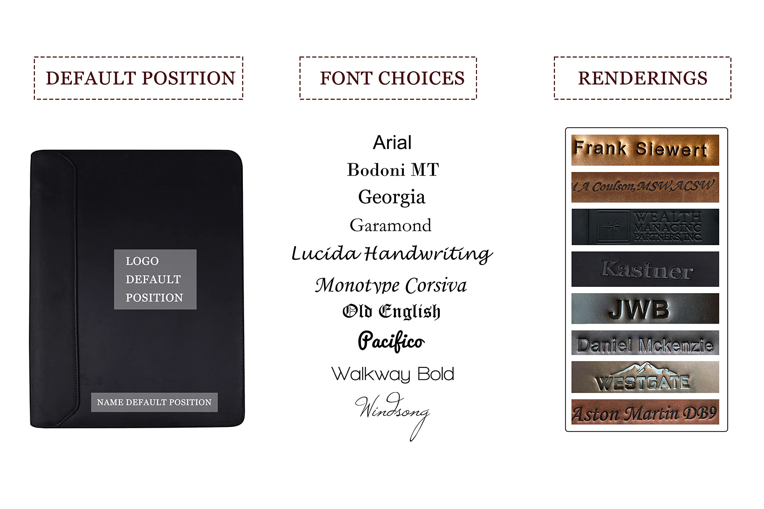 **Personalized Leather Portfolio for Men - Custom Engraved Name, Genuine Leather 3-Ring Binder Organizer with A4 Writing Pad - Handmade Business Gift for Professionals, Executives & Graduates (Black) - Perfect for Meetings, Presentations & Corporate Gifts**