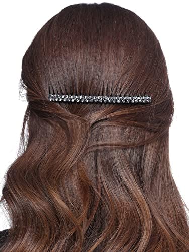 Elegant Hair Comb Pins for Women - Set of 3 Western Style Hair Clips (Side Comb, Juda Pin, Decorative Hair Accessories) - Perfect for Weddings, Parties, and Everyday Styling