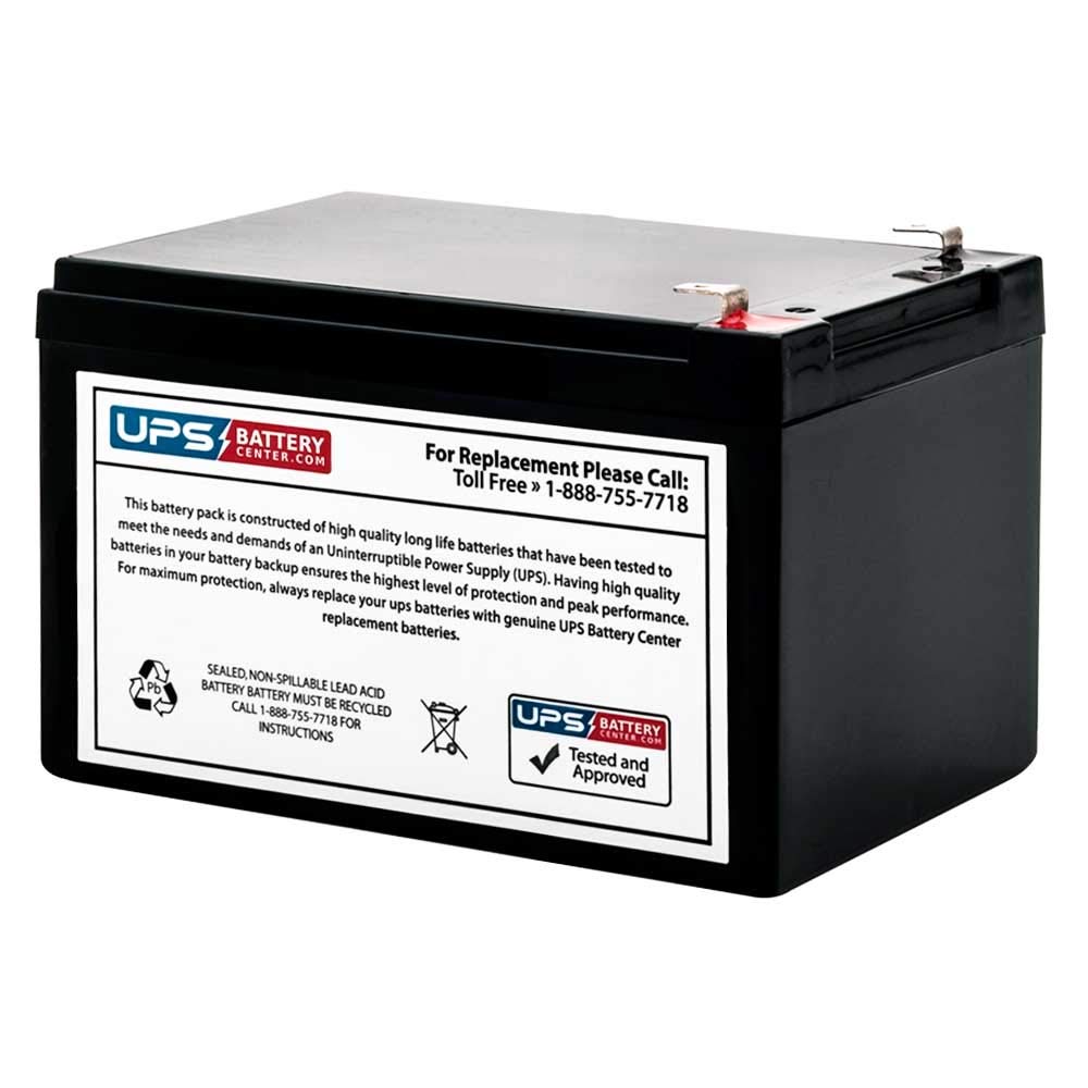 UPSBatteryCenter® Replacement Battery for Tenergy TB12120 – 12V 12Ah Sealed Lead Acid Battery with F2-0.250