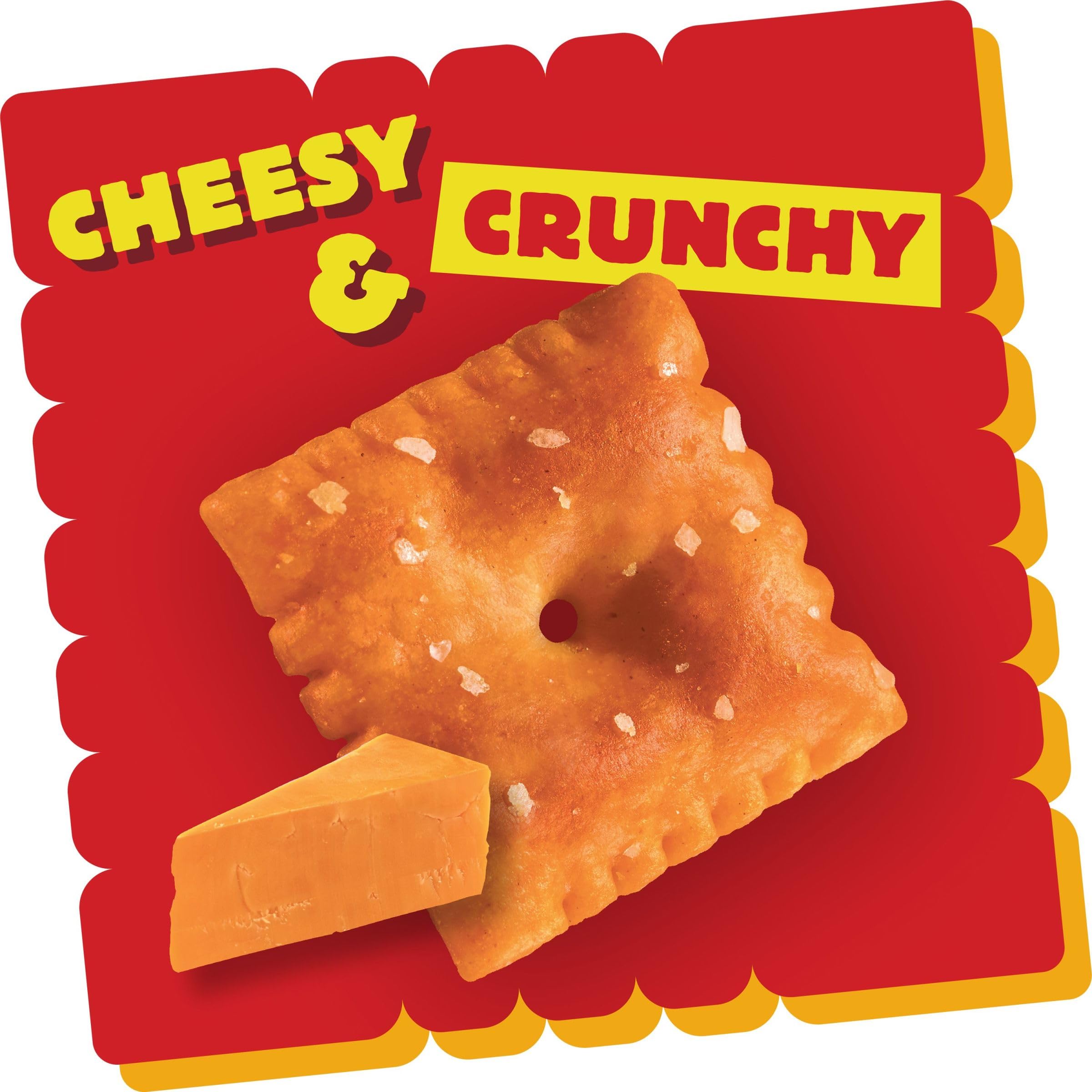 Cheez-It Extra Toasty Baked Cheese Crackers - 12oz Box (12 Packs) - Perfect for Office Snacks, Kids Lunchboxes & Party Platters