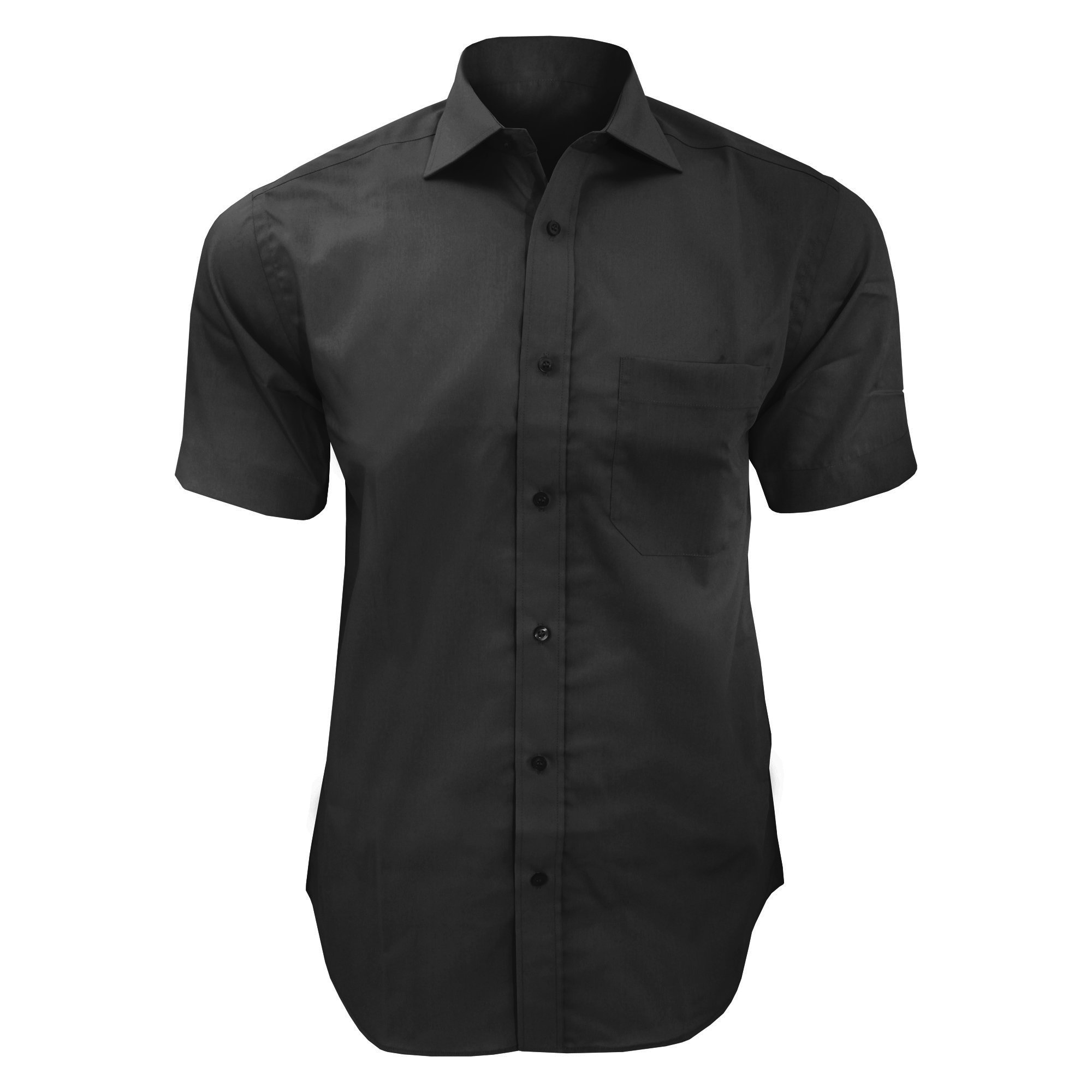 Premium Non-Iron Men's Short Sleeve Shirt - Comfortable & Wrinkle-Free Business Casual Shirt for Office, Travel & Everyday Wear