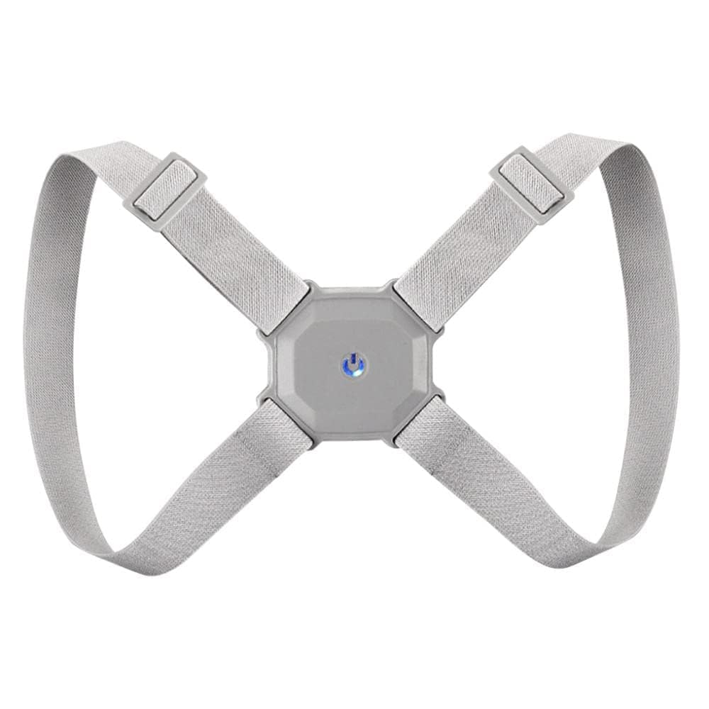 Adjustable Posture Corrector for Adults & Kids - Rechargeable Vibrating Back Strap with Alarm - Improve Posture & Reduce Back Pain - Perfect for Office Work, Gaming & Studying