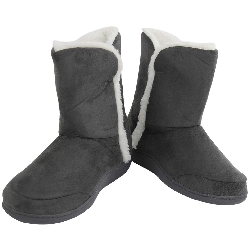 Women's Winter Warm Memory Foam House Slippers Boots - Indoor/Outdoor Cozy Non-Slip Footwear for Home, Office & Travel