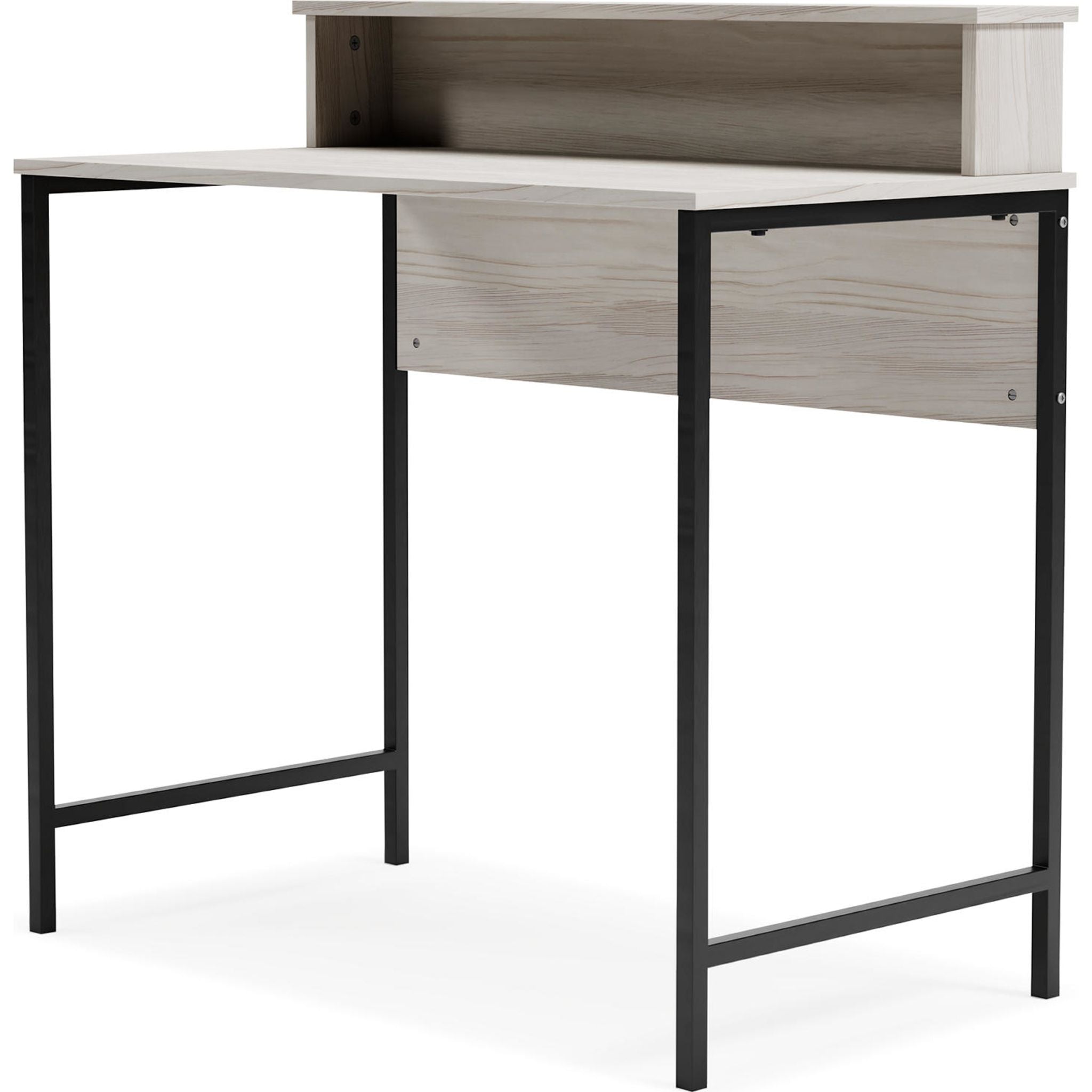 Bayflynn Modern Office Desk - White & Black Ergonomic Computer Workstation for Home & Office Use | Perfect for Remote Work, Gaming & Study