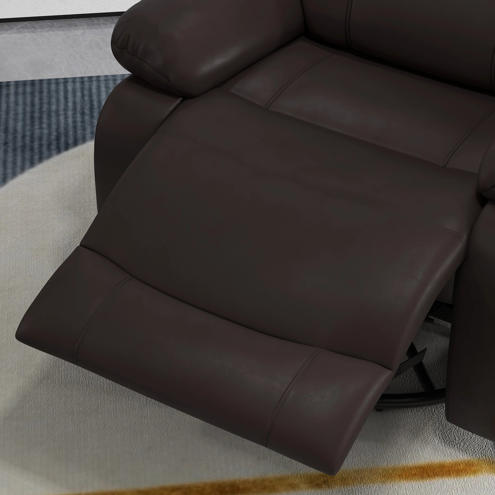Premium Faux Leather Vibration Massage Reclining Swivel Chair - 3 Color Options for Home, Office & Gaming Relaxation