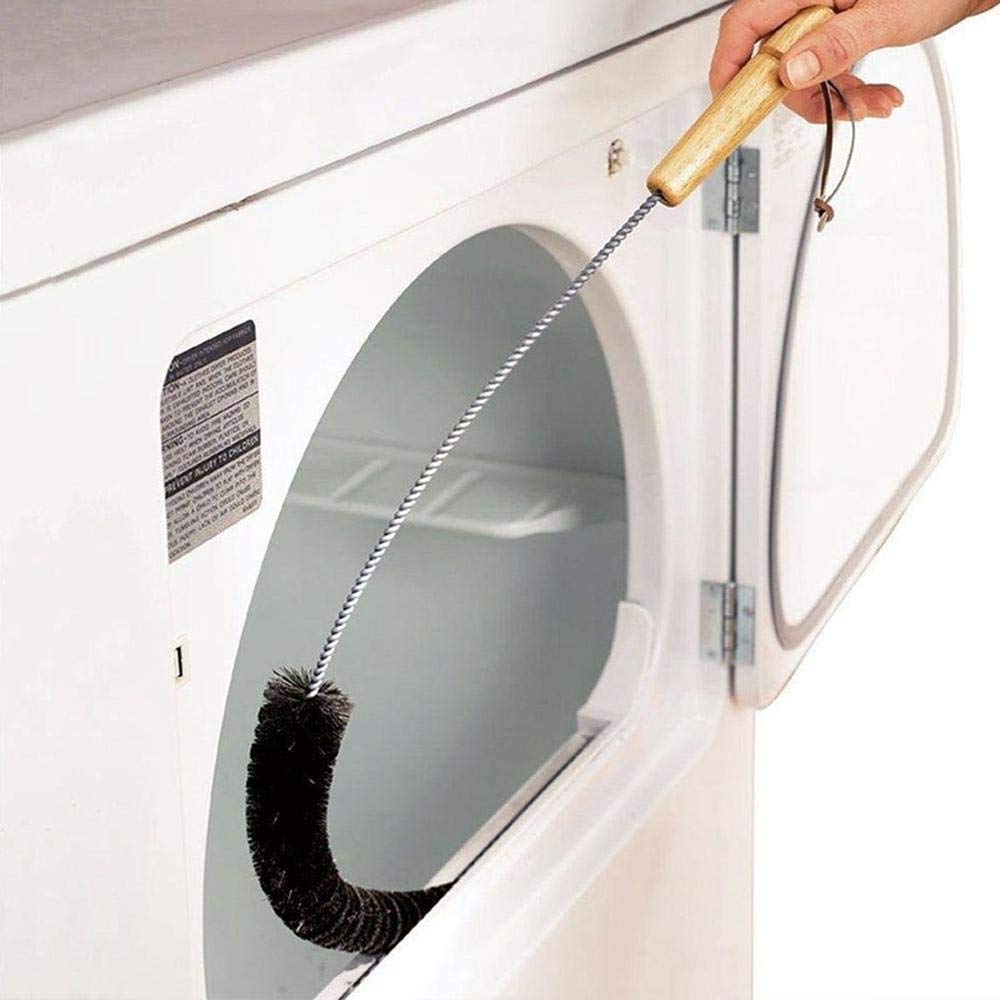 Washing Machine Cleaning Brush & Dryer Vent Cleaner Kit - 28.35 Inch Flexible Lint Brush with Metal Materials for Refrigerator Coils, HVAC Vents & Appliance Maintenance | Perfect for Home Laundry Rooms & Appliance Repair
