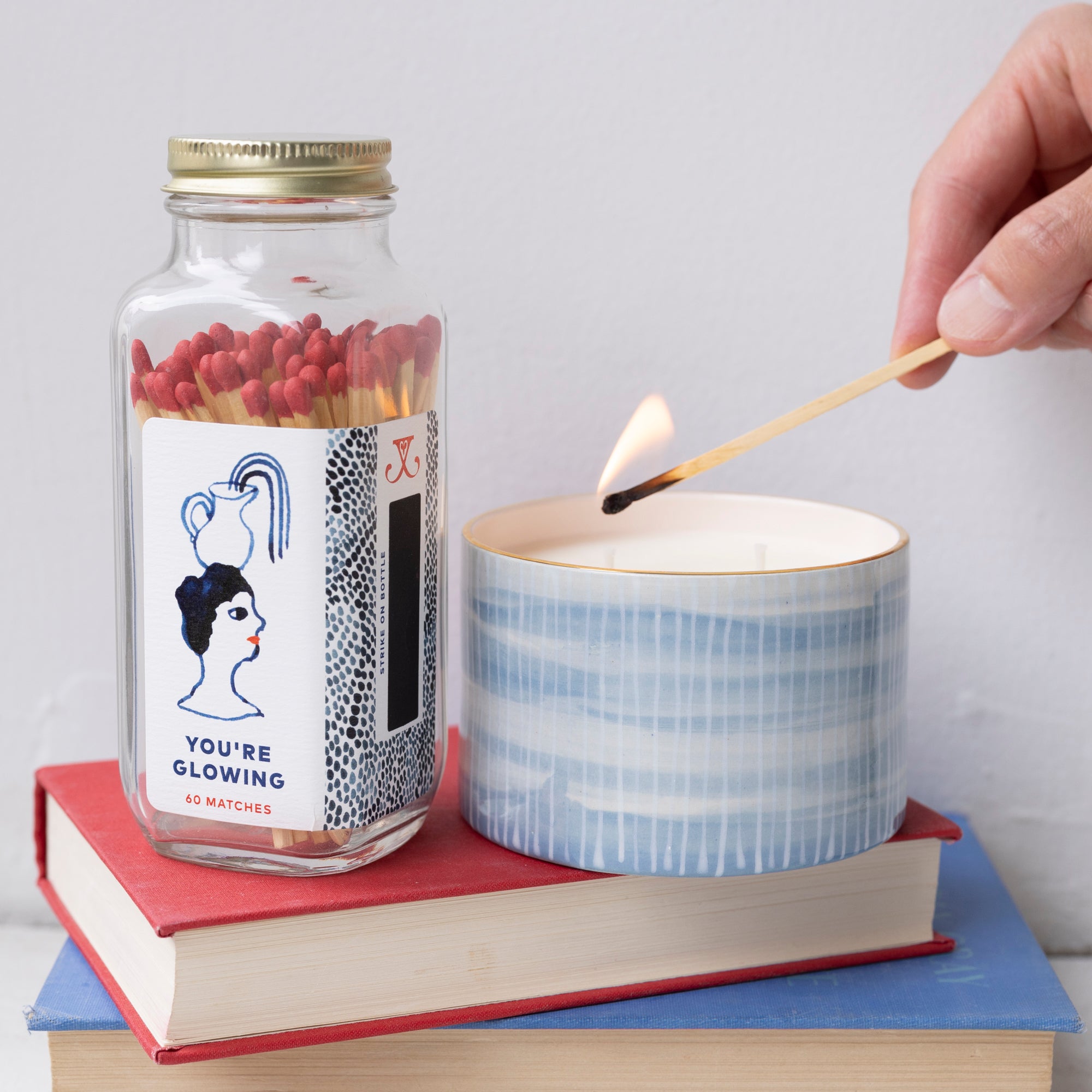 Premium White Tea & Lavender Scented Candle - Relaxing Aromatherapy for Home, Spa, and Meditation | Long-Lasting Soy Wax Candle for Stress Relief & Ambiance