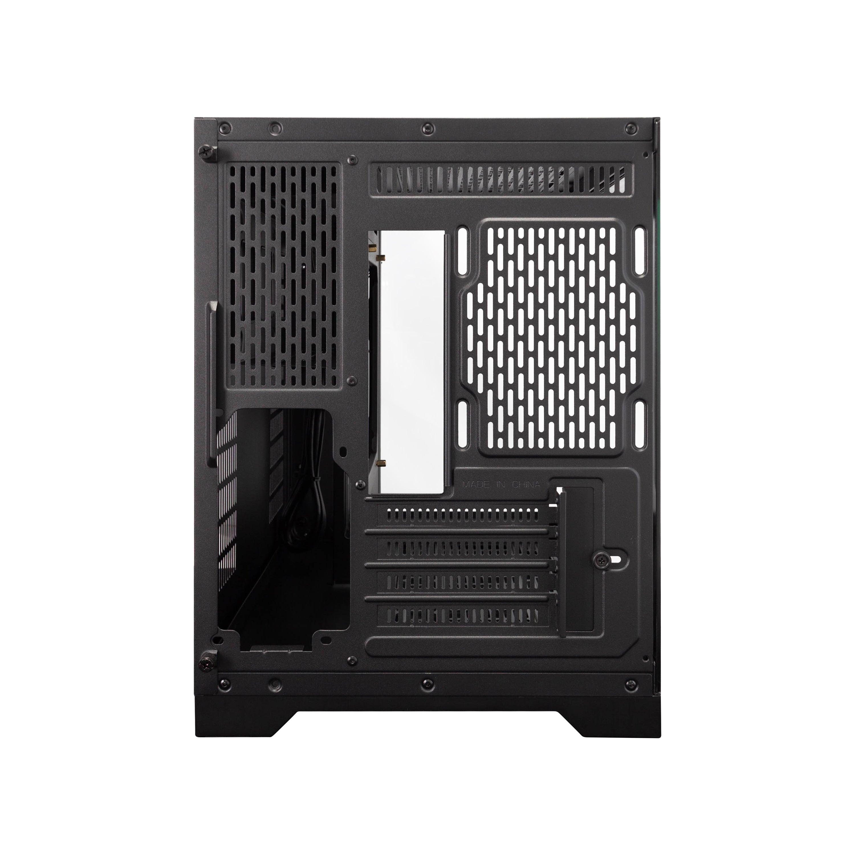 1st Player UV6 M ATX ITX PC Gaming Case - Compact Black Computer Case for High-Performance Gaming Rigs | Perfect for Small Form Factor Builds & Home Office Setups