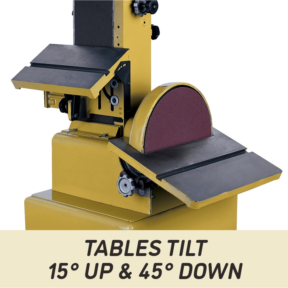 Powermatic 1791292K Model 31A 6-Inch/12-Inch 2HP Belt/Disc Sander with JMB-UMB Mobile Base - 230/460V 3 Phase for Woodworking & Metalworking | Workshop & Industrial Use