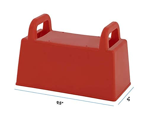 Superio Snow Brick Maker Kit - Build Igloos, Forts & Snow Blocks - Outdoor Winter & Sand Castle Toys for Kids & Adults - Perfect for Snow Play, Beach & Sandbox Activities (Red, 6-Pack)