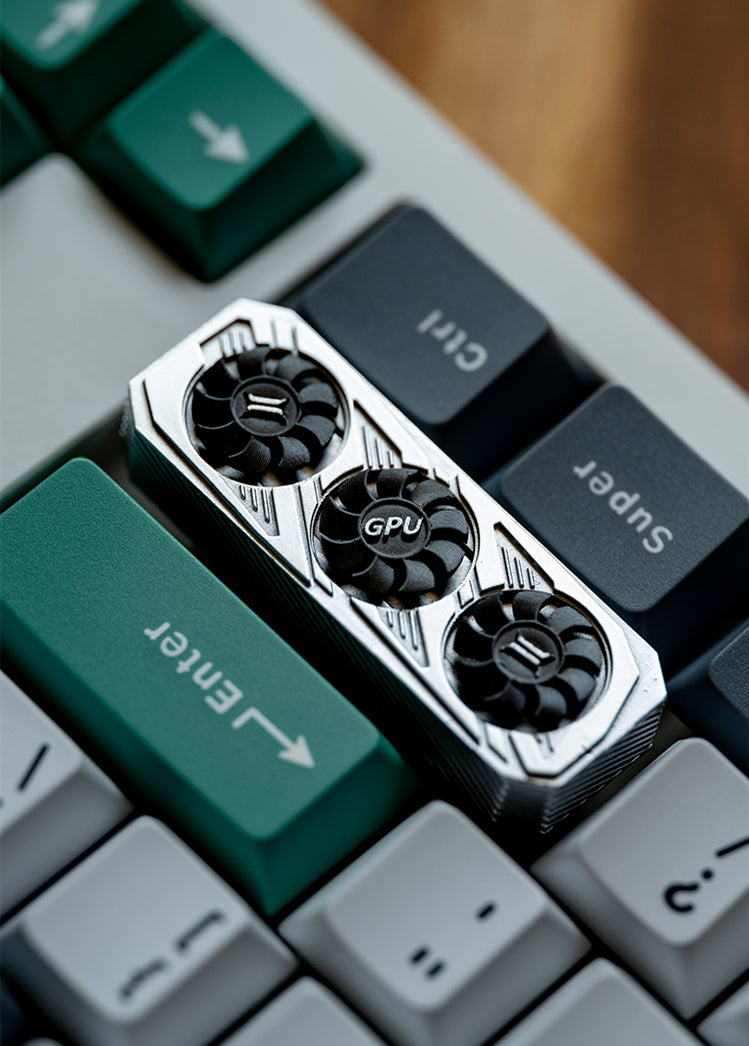 2.75U Large Key Mechanical Keyboard with Right Shift - Custom GPU Graphics Card Keycaps for PC Gaming & Typing