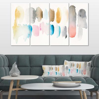 A Stroke of Genius: Transforming Spaces with Designart Watercolor Geometric Swatch