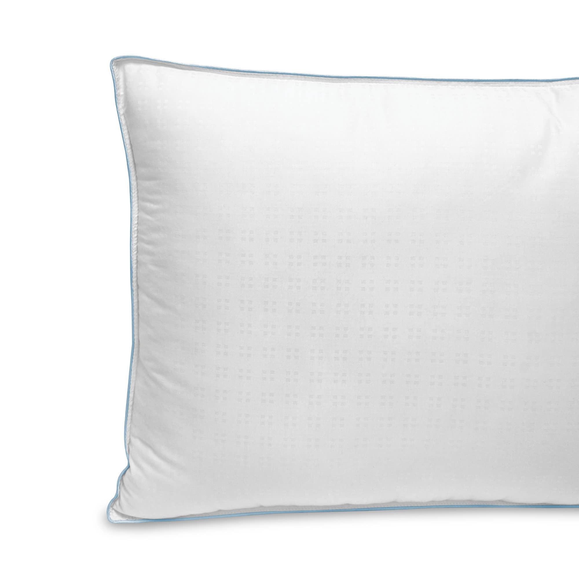 CoolFusion Blended Fiber & Gel Beads Firm Pillow - Jumbo Size White | Pressure Relief & Temperature Regulation for Side Sleepers | Perfect for Hot Sleepers & Neck Pain Relief