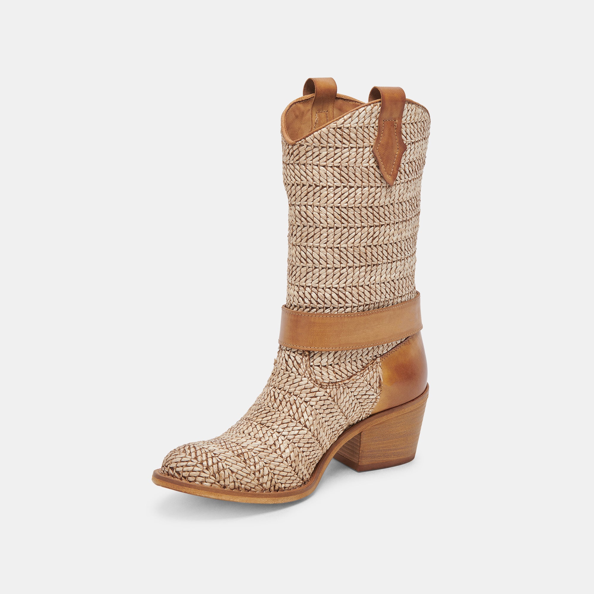 HOSS Brown Multi Raffia Boots - Stylish & Comfortable Women's Ankle Boots for Casual Outfits, Date Nights & Fall Fashion