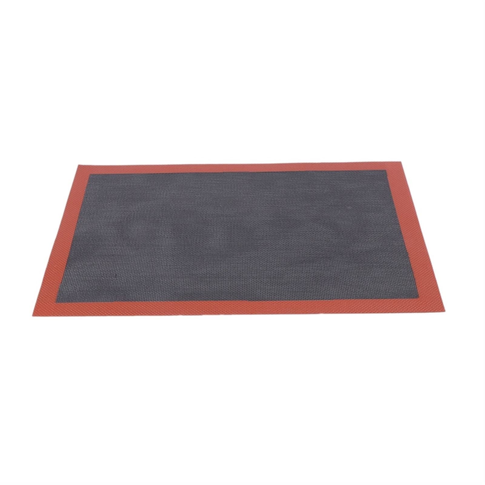 Non-Stick Perforated Silicone Baking Mat - 4-Pack Oven Sheet Liner for Cookies, Bread, Macarons & Biscuits | Heat-Resistant & Reusable | Perfect for Baking, Roasting & Food Prep (Black Red)