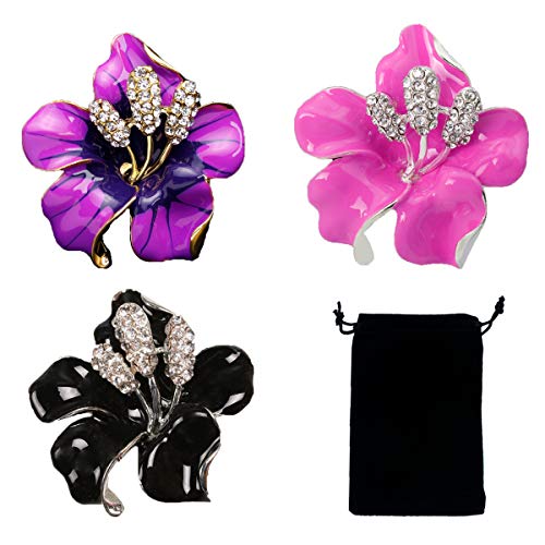 3 PCS Black & Pink & Purple