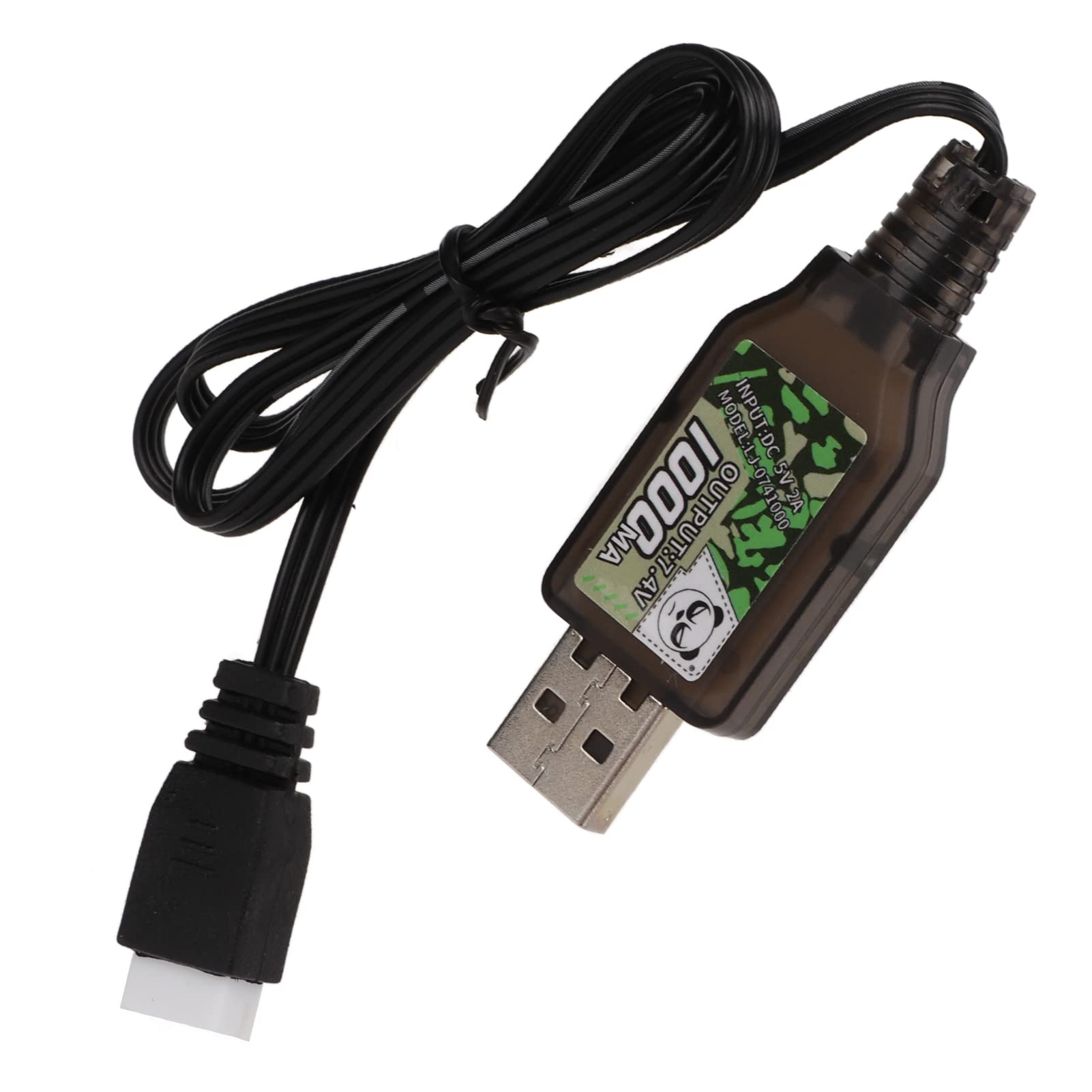 7.4V 1000mAh RC LiPo Battery USB Charger for SCX24 AXI90081 - Fast Charging for 1/24 RC Cars