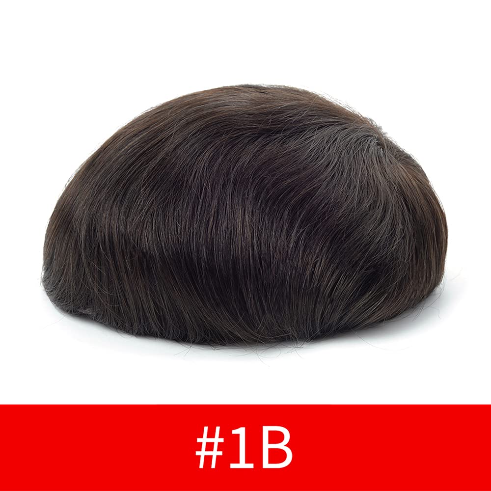 Lordhair French Lace Men's Toupee - 8x10 Inch Thin Skin Hair Replacement System for Thinning Hair | Breathable & Natural Looking Hairpiece for Daily Wear & Special Occasions