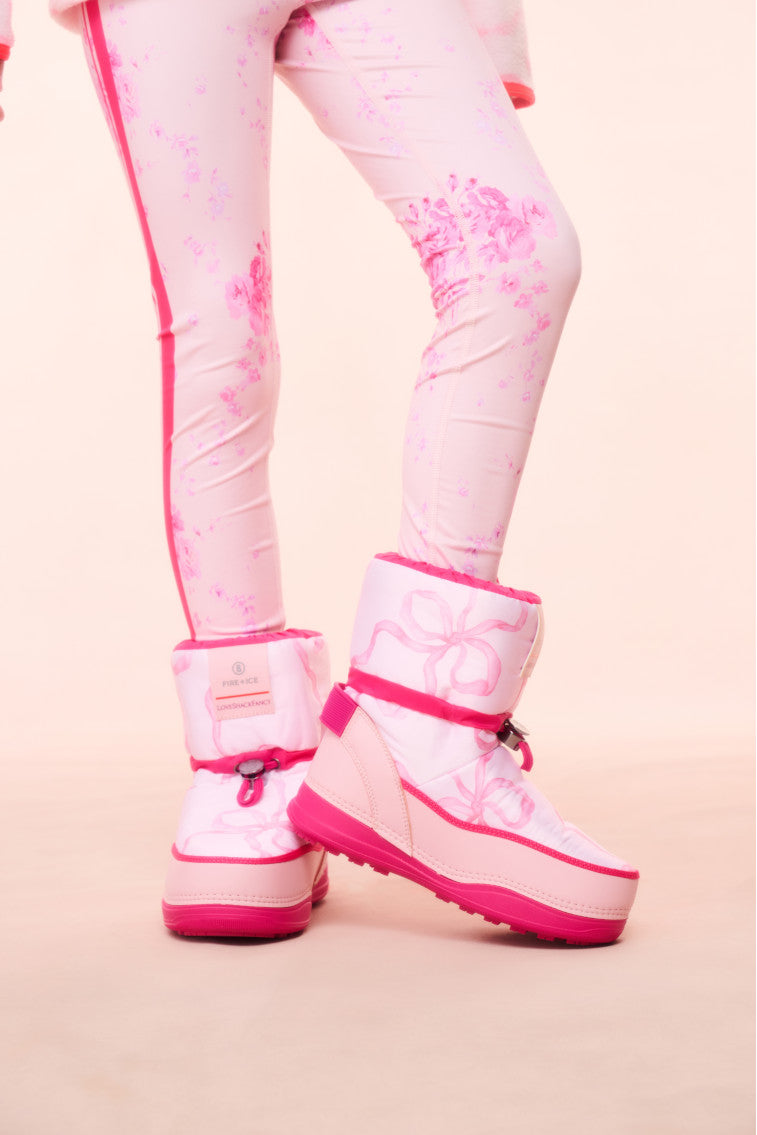 BOGNER FIRE+ICE x LoveShackFancy Girls La Plagne Winter Boots - Waterproof Snow Boots for Girls, Fashionable & Warm - Perfect for Skiing, Snowboarding & Winter Adventures
