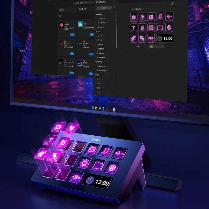 Ulanzi D200 Professional Live Stream Controller - Perfect for YouTube, Twitch & Gaming Broadcasts | USB Mixer with Audio Controls for Podcasting & Content Creation