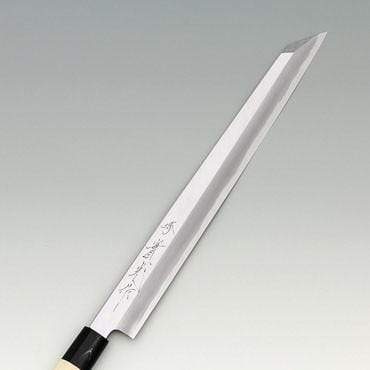 Premium Jikko Jo Saku Sashimi Yanagiba Kiritsuke Knife 300mm - High Carbon Steel Japanese Sushi Knife for Professional Chefs & Home Cooking - Perfect for Slicing Raw Fish, Sashimi & Sushi Preparation
