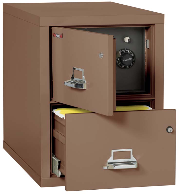 FireKing 2131 2-Drawer Legal Fireproof Safe Cabinet - Fire-Resistant Document Storage for Home & Office Security