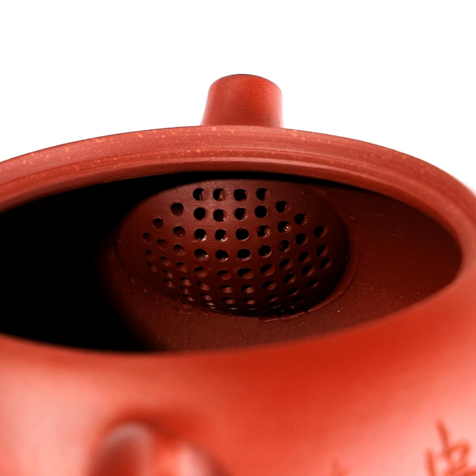 Premium Yixing Zisha Clay Teapot Set - 11oz Chinese Purple Clay Teapot with 2 Matching Cups, Handcrafted Traditional Gongfu Tea Maker for Oolong/Pu-erh Tea, Perfect Gift for Tea Lovers - Peony Design (Home/Office Use)