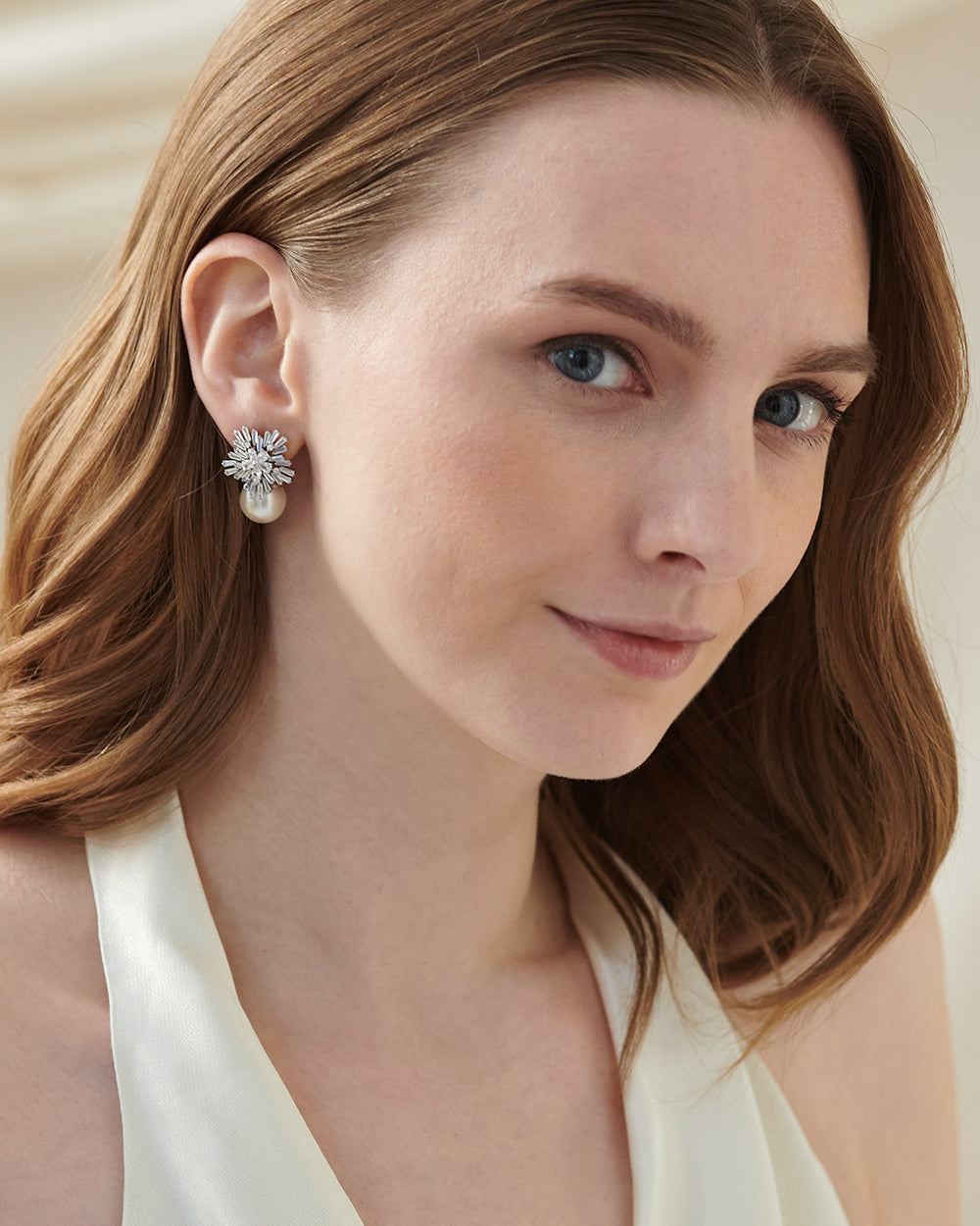 Matilda Pearl Earrings for Women - Elegant Freshwater Pearl Stud Earrings - Perfect for Weddings, Parties & Everyday Wear