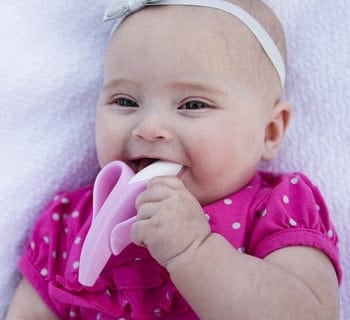 Baby Banana Infant Toothbrush - Soft Bristle Teething Toothbrush for Babies 0-24 Months, BPA-Free & Easy to Hold - Perfect for Soothing Sore Gums & Early Dental Care