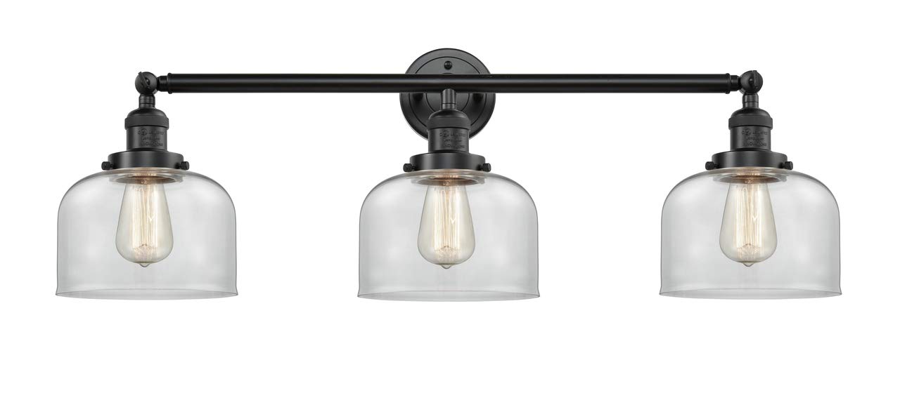 Innovations 205-OB-S-G72 3-Light Adjustable Bathroom Vanity Light Fixture in Oil Rubbed Bronze - Perfect for Modern Bathrooms, Powder Rooms & Spa-Style Decor