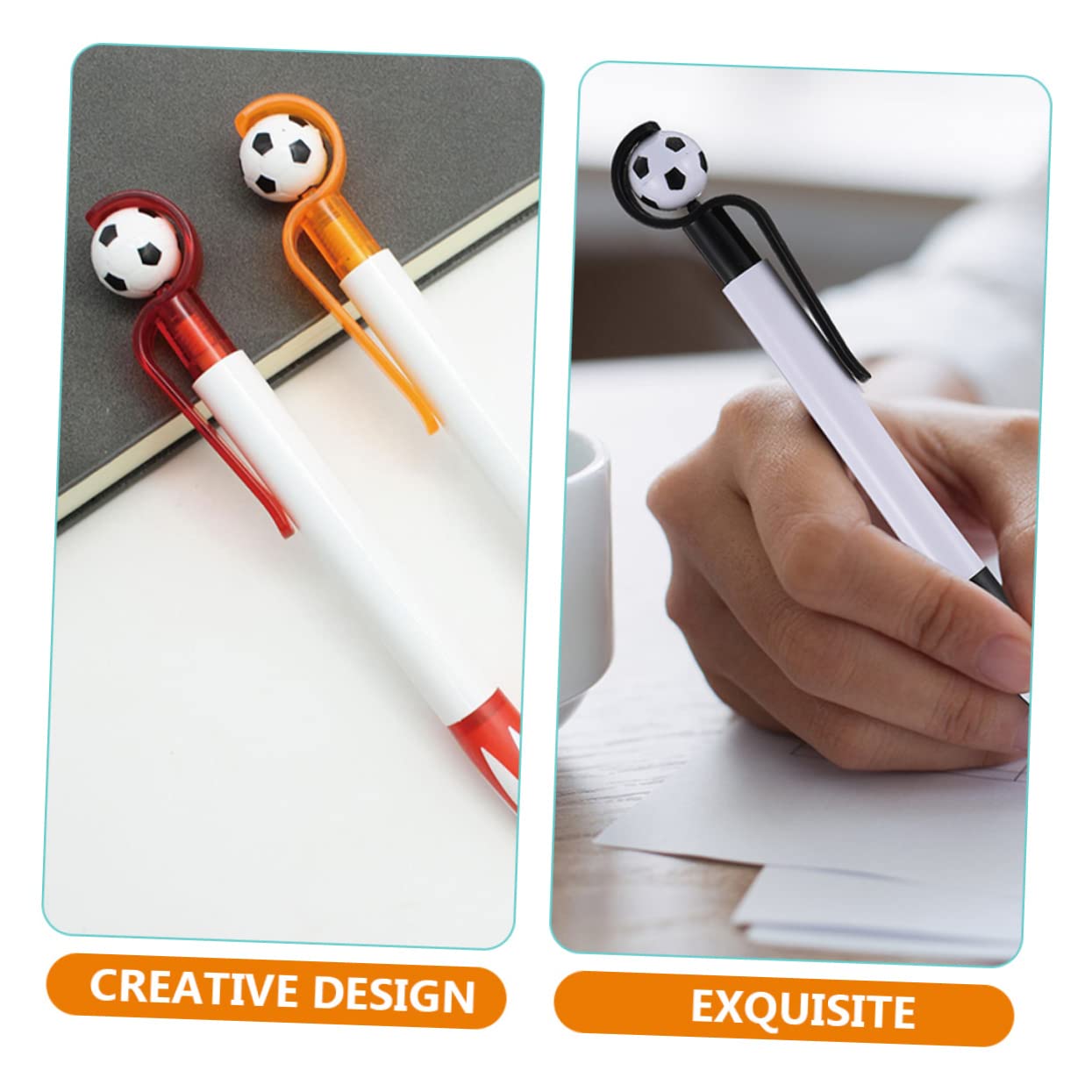 DIYEAH 45-Piece Football-Themed Retractable Ballpoint Pens - Fun Sports-Themed Writing Pens for School, Office & Gifts - Perfect for Football Fans, Students & Sports Decor