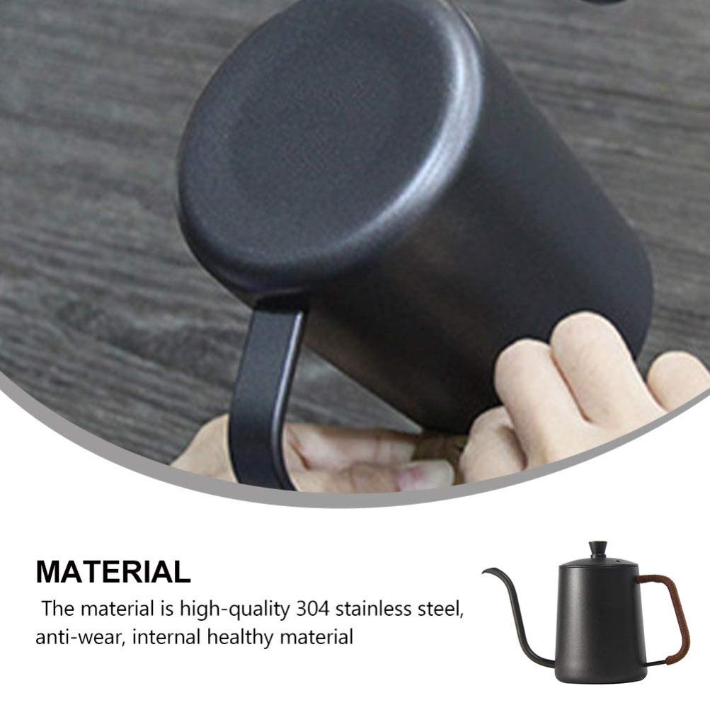 Cabilock 1-Piece Hand Pour Coffee Pot - Stainless Steel Drip Kettle for Pour Over Coffee, Tea Brewing & Hot Water - Perfect for Home, Office & Camping Use