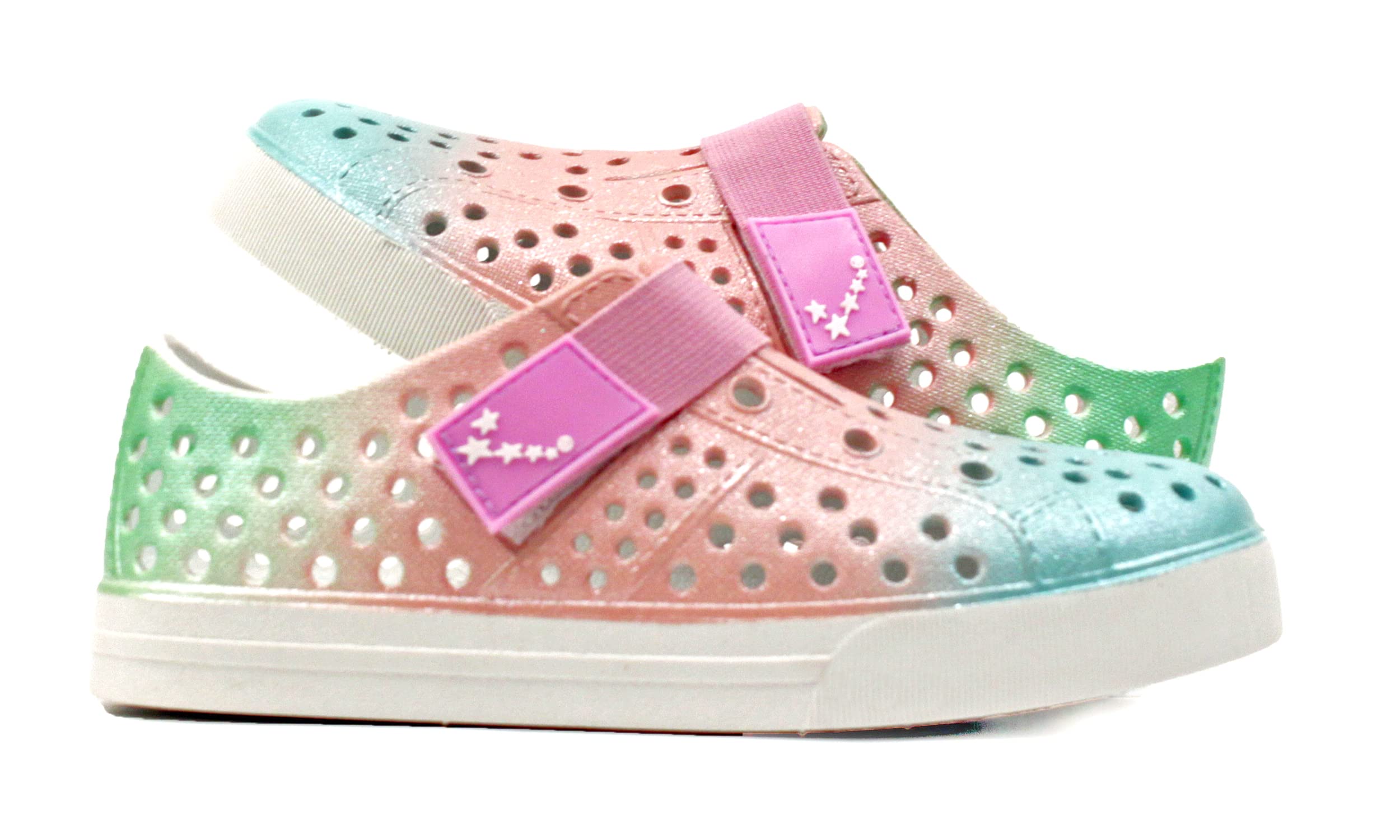 Luckers Girls Water Shoes - Quick-Dry Slip-On Sneakers for Beach, Pool & Outdoor Activities - Lightweight & Non-Slip Aqua Socks for Kids Swimming, Surfing & Water Sports
