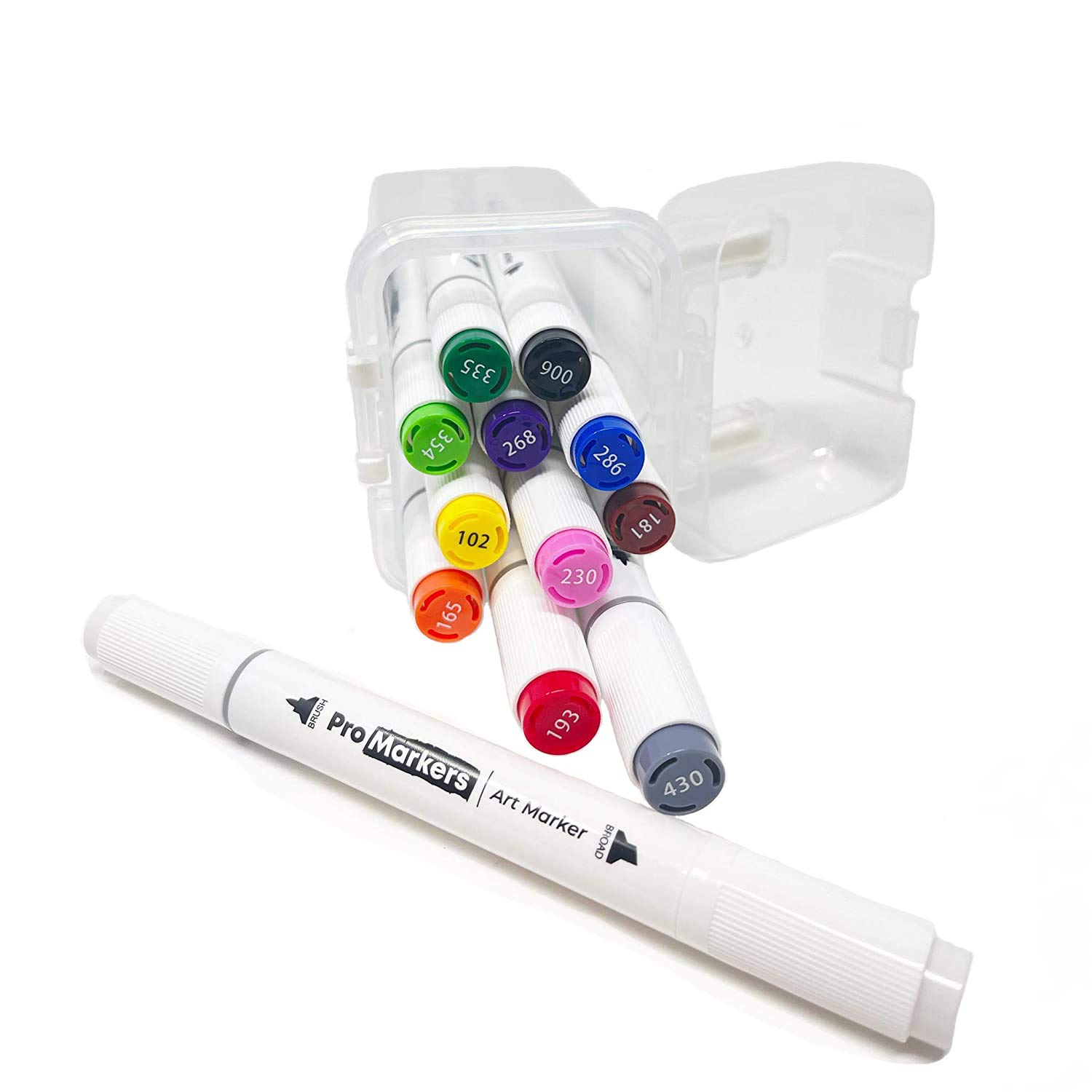 Premium Alcohol Ink Markers Set - 12 Dual Tip Art Markers with Brush & Chisel Tips for Professional Drawing, Sketching, Coloring & Blending | Ideal for Artists, Calligraphy, DIY Crafts & Adult Coloring Books