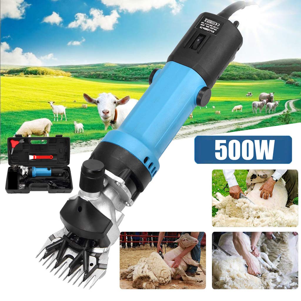 XXJF Professional Electric Sheep Shears Clipper - 320W-350W Heavy Duty Wool Trimmer for Goats & Sheep (110V-240V) - Perfect for Farm Shearing, Livestock Grooming & Wool Harvesting