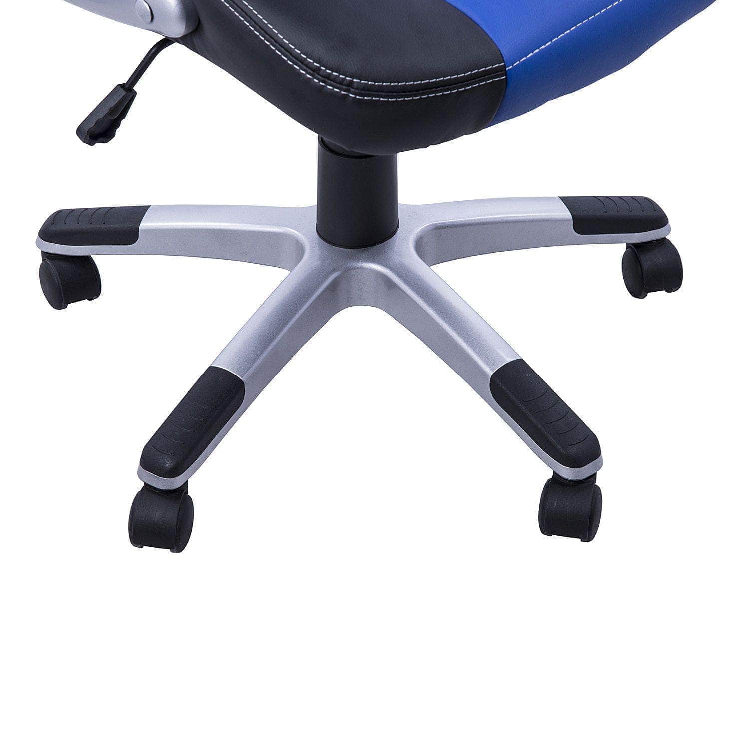 Premium Racing Style Office Gaming Chair - Ergonomic Swivel & Adjustable Armrest - PU Leather Executive Desk Chair for Home & Work - Available in Black & Red (Perfect for Gamers & Remote Workers)