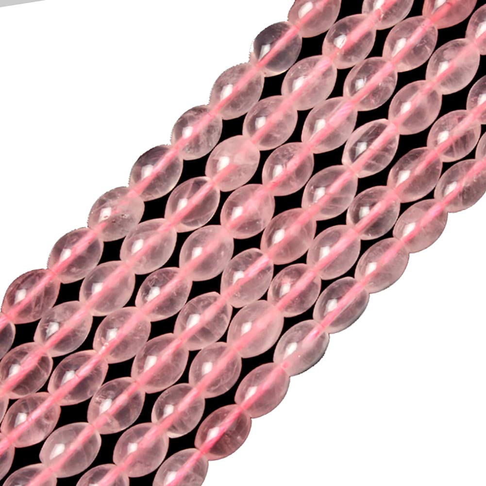 Genuine Rose Quartz Gemstone Loose Beads - Natural 13x18mm Oval Crystal Energy Stones for Jewelry Making (15 Inch Strand) - DIY Bracelets, Necklaces & Healing Crystal Jewelry
