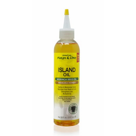 Jamaican Mango & Lime Island Oil - 8oz Hair & Scalp Treatment for Natural Hair Growth & Moisture | Perfect for Curly, Coily & Dry Hair Types