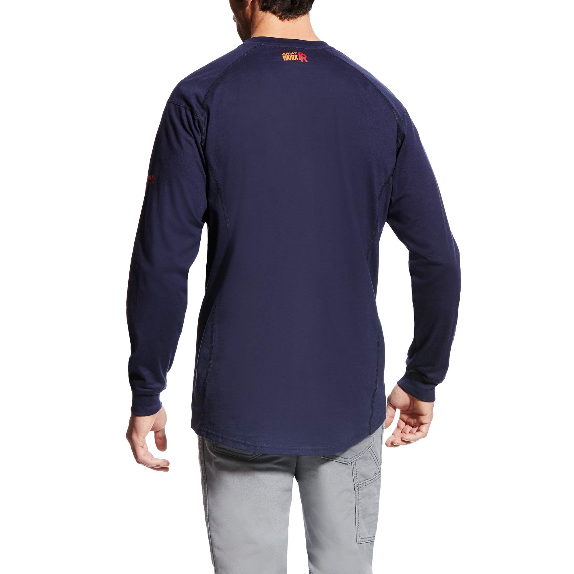 Ariat Men's FR Air Henley Shirt - Breathable Flame-Resistant Workwear for Outdoor & Construction Use