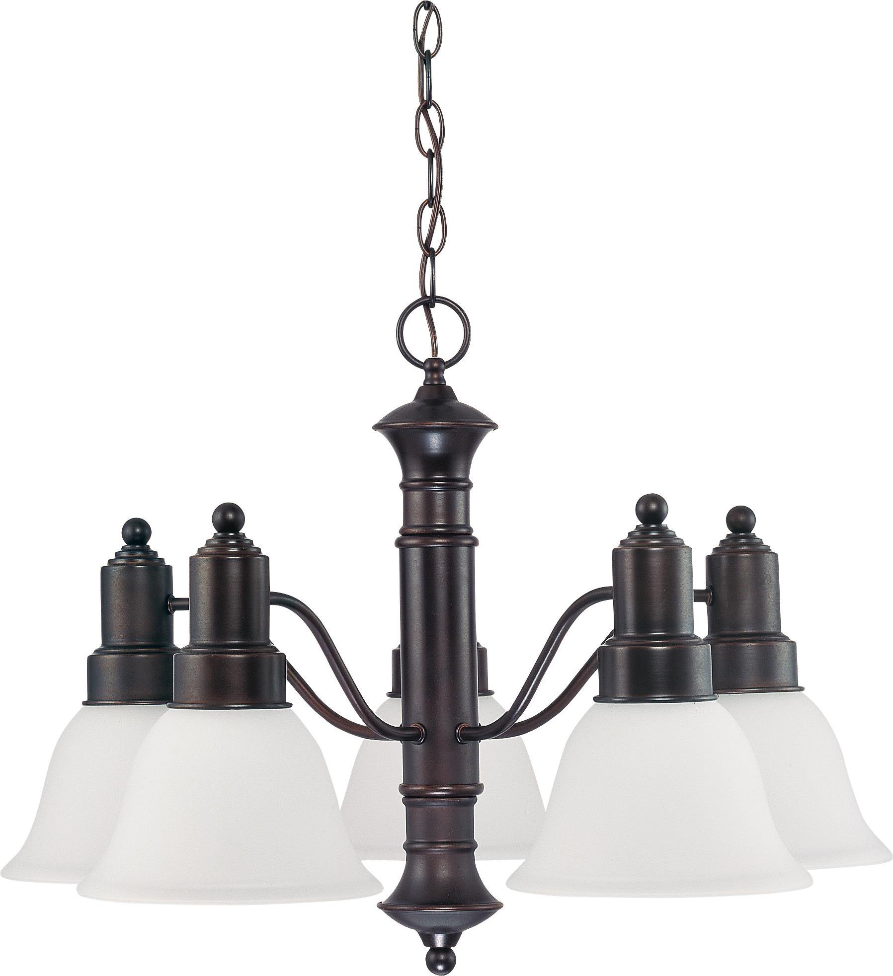 Gotham 5-Light Modern Chandelier - Dimmable Ceiling Light Fixture for Dining Room & Bedroom | Energy Star Certified No