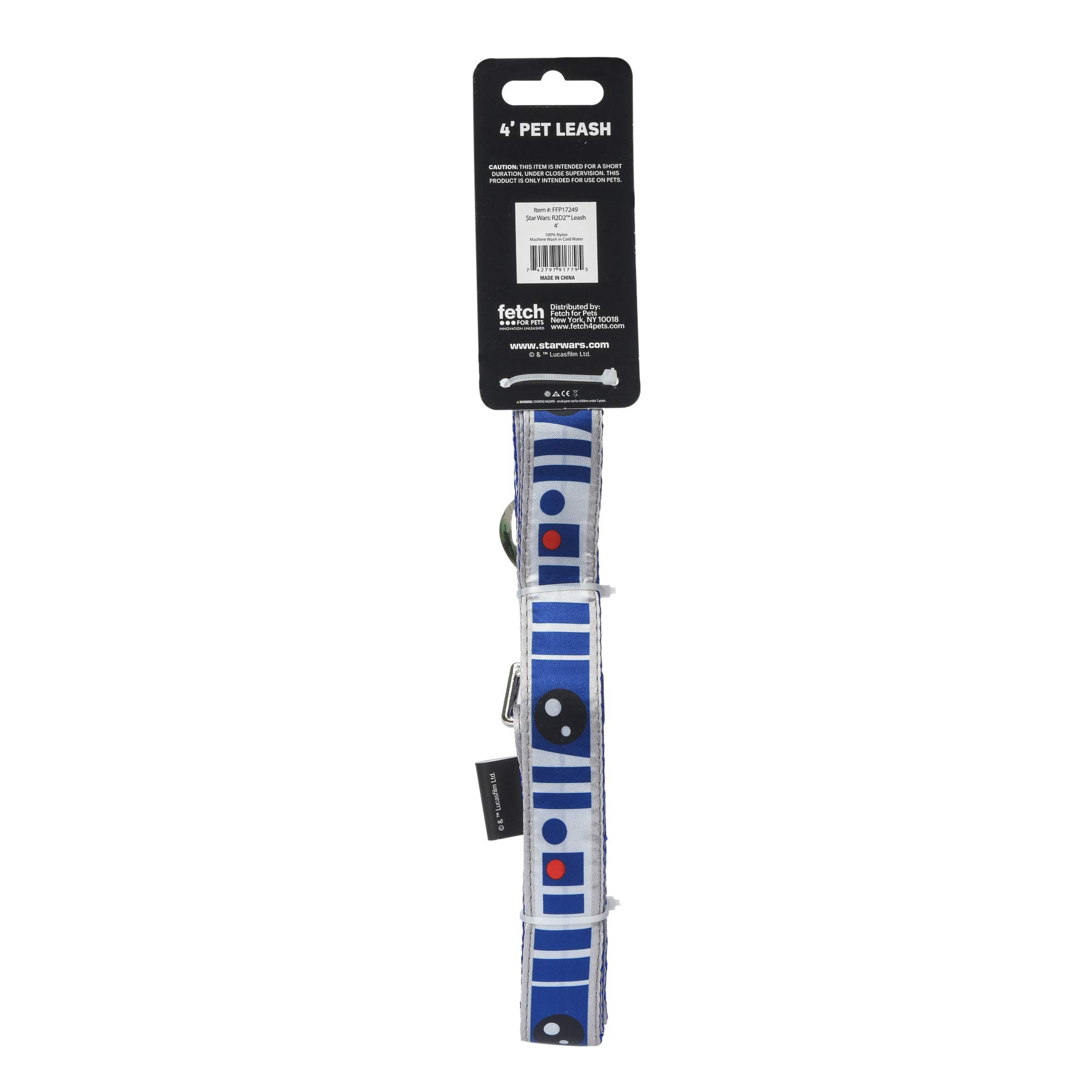 Star Wars R2D2 Dog Leash - 4ft Blue Nylon Pet Leash for Small Medium Large Dogs | Adjustable Durable Pet Lead with Strong Clip for Collars & Harnesses | Perfect for Walking, Training & Star Wars Fans | Official Licensed FF17249