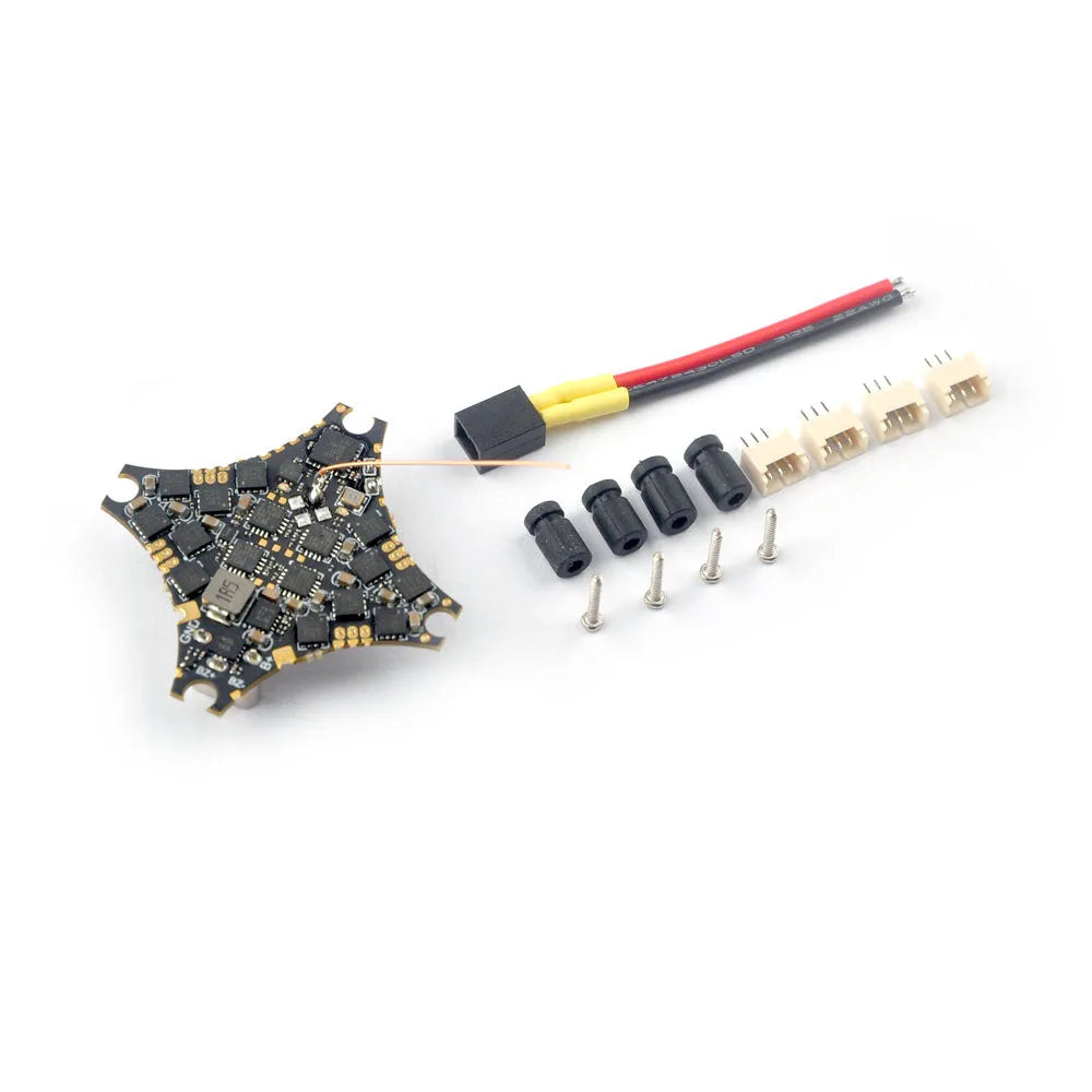 Happymodel SuperX HD ELRS 1-2S AIO Flight Controller with Built-in 12A ESC and UART ELRS Receiver for Digital Whoop Drones - Perfect for FPV Racing and Indoor Flying