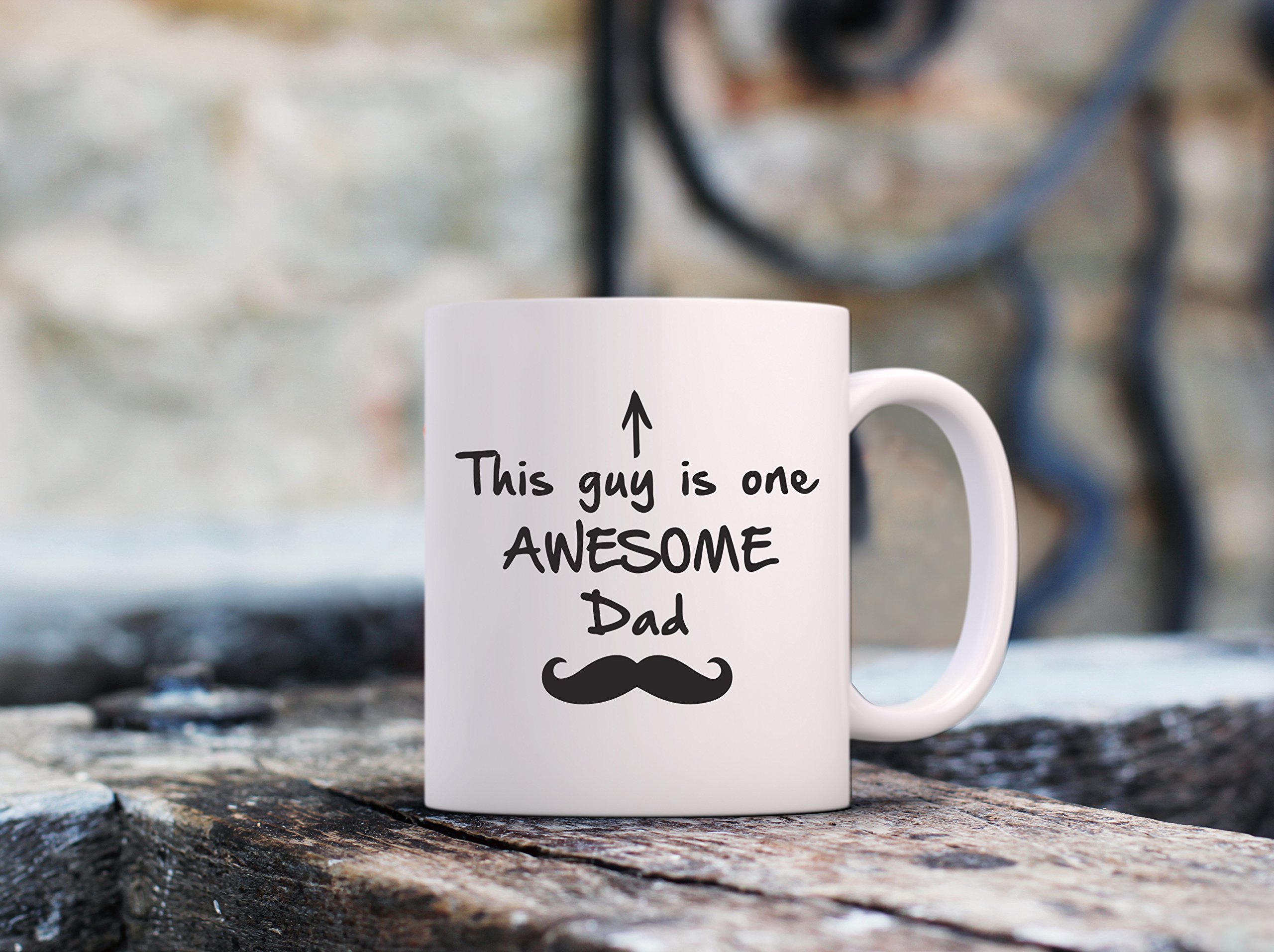 Best Funny Coffee Mug for Dad - Unique Birthday Gift Ideas from Son, Daughter, Wife & Friends - Cool Novelty Father Cup for Men - Perfect for Father's Day, Retirement, Anniversary & Everyday Use