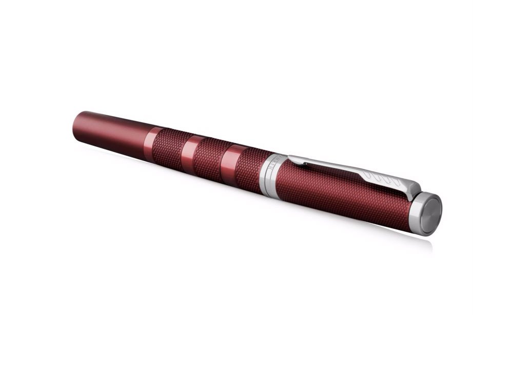 Premium Parker Ingenuity 5th Technology Ballpoint Pen - Deluxe Black & Red Design, Medium Point with Black Ink Refill - Ideal for Business Professionals, Gift Giving & Luxury Writing Experience