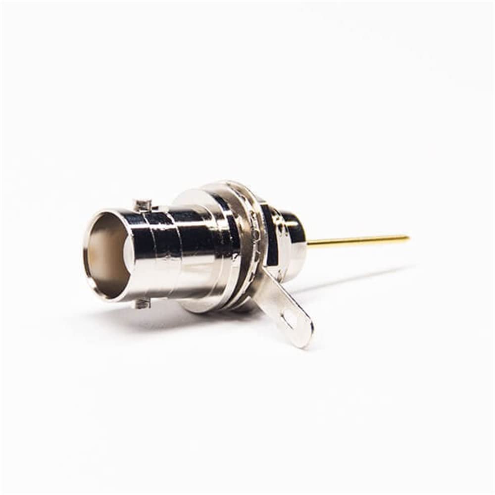BNC Female to Coaxial Cable Bulkhead Straight Connector - for Video Surveillance, Radio Equipment & Telecommunications | High-Frequency Signal Transmission | Perfect for CCTV Installations, Ham Radio & Network Infrastructure