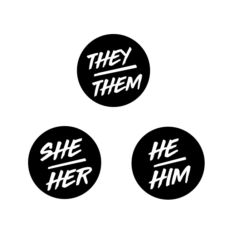 Pronoun 1.5 Inch Stickers - LGBTQ+ Pride, Gender Identity & Ally Stickers for Laptops, Water Bottles & Notebooks - Perfect for School, Work & Personal Expression