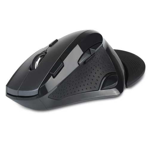 Delux M910GB 2400DPI Wireless Gaming Mouse with 9 Programmable Buttons, Ergonomic Palm Rest & 2.4GHz USB Receiver - Perfect for PC Gaming, Office Work & Graphic Design