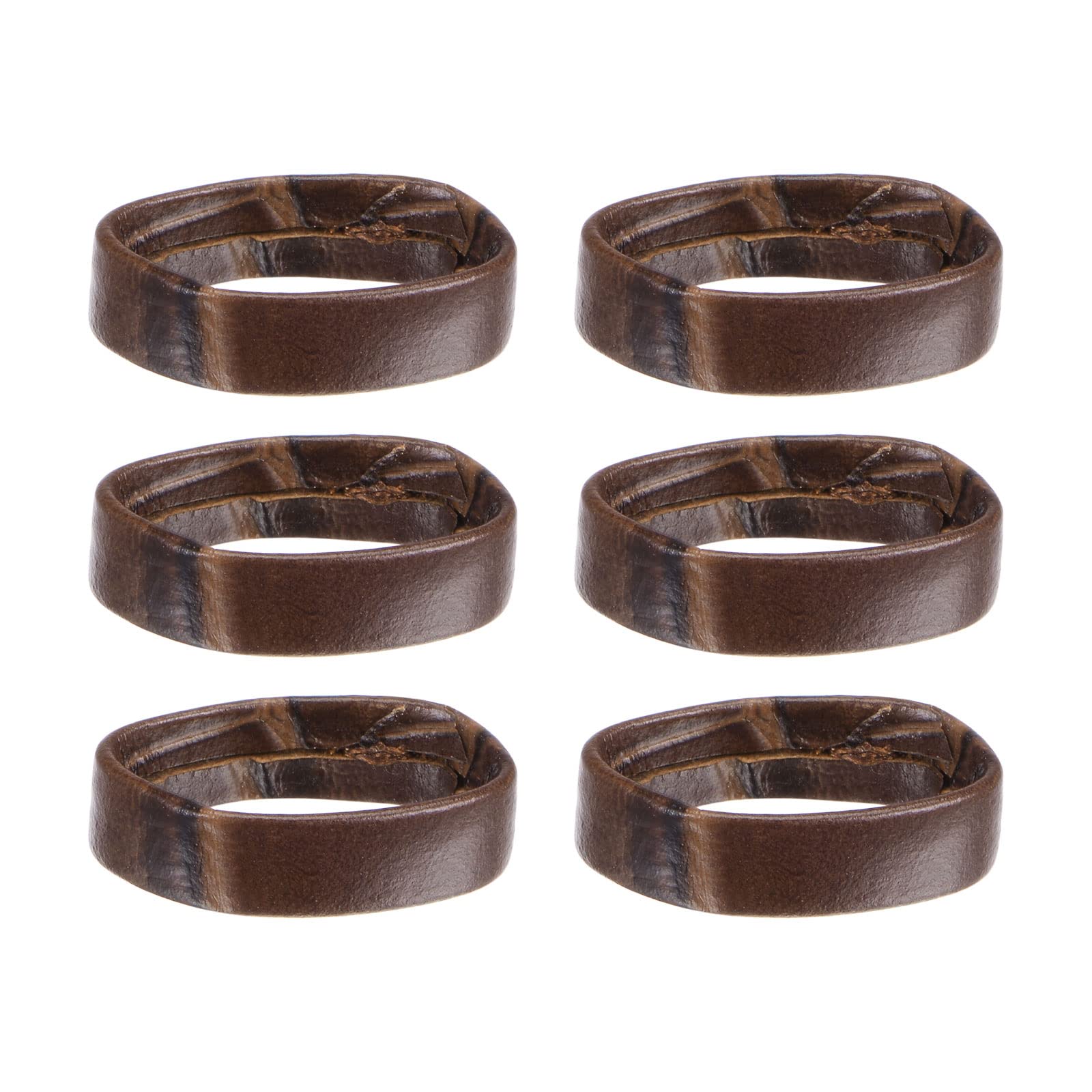 uxcell PU Leather Watch Band Loops - Replacement Retaining Ring Keepers for Watch Straps | Durable Accessories for Watch Repair & DIY Watchmaking Projects